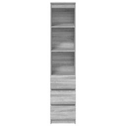 Berkfield Home Highboard Grey Sonoma 37.5x35x180 cm Engineered Wood - thumbnail 6