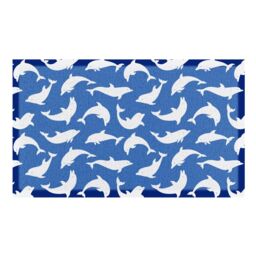 Artsy Mats Dolphin Doormat (70 x 40cm) in Blue - Size: 40 cm x 70 cm - thumbnail 2
