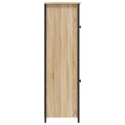 Berkfield Home Highboard Sonoma Oak 62x32x106.5 cm Engineered Wood in Brown - thumbnail 6