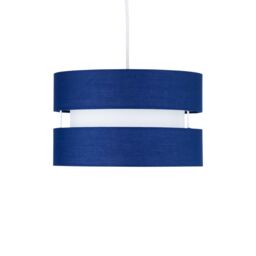 First Choice Lighting Set of 2 Benni - Navy Blue 26cm Pendant Shades - thumbnail 3