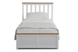 Comfy Living Ltd Wooden Ottoman Gas Lift Storage Bedframe in White - Size: Small Double - thumbnail 5