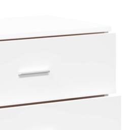 Berkfield Home Sideboards 2 pcs White 60x39x80 cm Engineered Wood - Size: 60 x 39 x 80 cm - thumbnail 8