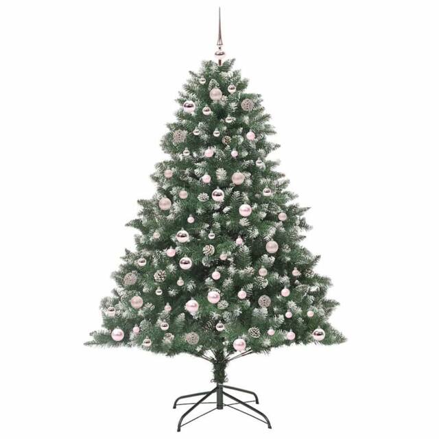 Berkfield Home Modern Artificial Christmas Tree with Stand Green 126 x 126 x 180 cm - image 1