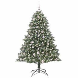 Berkfield Home Modern Artificial Christmas Tree with Stand Green 126 x 126 x 180 cm - thumbnail 3