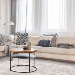 The Rug Shop UK Grey Modern Abstract Luxurious Easy to Clean Latex Back Area Rug - Size: 240 cm x 340 cm - thumbnail 3