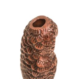 Ivyline Cast Aluminium Owl Candle Holder Antique Copper H14.5Cm W7.5Cm - thumbnail 4