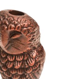 Ivyline Cast Aluminium Owl Candle Holder Antique Copper H14.5Cm W7.5Cm - thumbnail 3