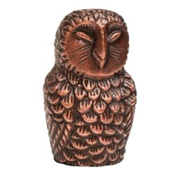 Ivyline Cast Aluminium Owl Candle Holder Antique Copper H14.5Cm W7.5Cm - thumbnail 2
