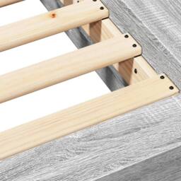 Berkfield Home Bed Frame without Mattress Grey Sonoma 90x200 cm - thumbnail 8