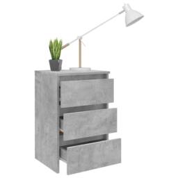 Berkfield Home Bed Cabinet Concrete Grey 40x35x62.5 cm Engineered Wood - thumbnail 6