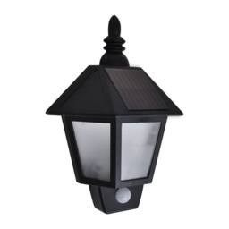 Berkfield Home Solar Wall Lamps 2 pcs with Motion Sensor Black - thumbnail 3