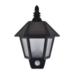 Berkfield Home Solar Wall Lamps 2 pcs with Motion Sensor Black - thumbnail 4