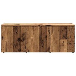 Berkfield Home TV Cabinet Old Wood 80x34x30 cm Engineered Wood in Brown - Size: 80 x 34 x 30 cm - thumbnail 4