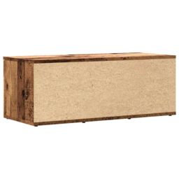 Berkfield Home TV Cabinet Old Wood 80x34x30 cm Engineered Wood in Brown - Size: 80 x 34 x 30 cm - thumbnail 6