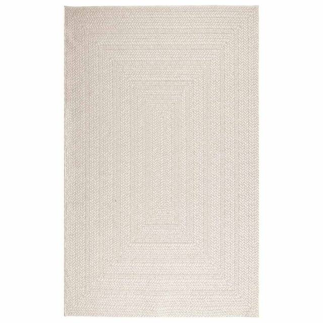 Berkfield Home Rug ZIZUR Cream 160x230 cm Jute Look Indoor & Outdoor - Size: Medium - image 1