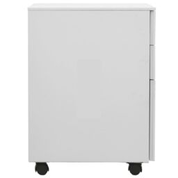Berkfield Home Mobile File Cabinet Light Grey 39x45x60 cm Steel - Size: 39 x 45 x 60 cm - thumbnail 3