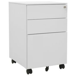 Berkfield Home Mobile File Cabinet Light Grey 39x45x60 cm Steel - Size: 39 x 45 x 60 cm - thumbnail 1