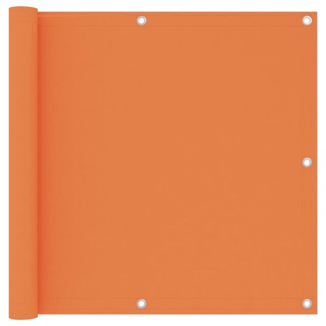 Berkfield Home Balcony Screen Orange 90x300 cm Oxford Fabric - image 1