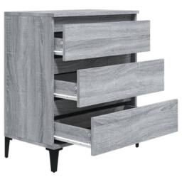 Berkfield Home Sideboard Grey Sonoma 60x35x70 cm Engineered Wood - Size: 60 x 35 x 70 cm - thumbnail 7
