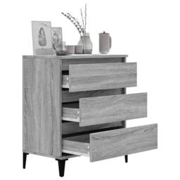 Berkfield Home Sideboard Grey Sonoma 60x35x70 cm Engineered Wood - Size: 60 x 35 x 70 cm - thumbnail 4