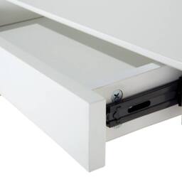 Wyld and Coco Office Desk White 120 x 75 cm - Lacquered Top with 2 Drawers - thumbnail 7