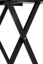 Living and Home Foldable Dining Table in Black - thumbnail 8