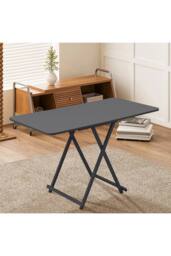 Living and Home Foldable Dining Table in Black - thumbnail 2
