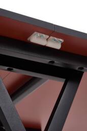 Living and Home Foldable Dining Table in Black - thumbnail 9