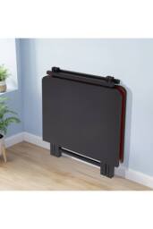 Living and Home Foldable Dining Table in Black - thumbnail 3