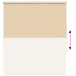 Berkfield Home Roller Blind Blackout Beige 120x130 cm Fabric Width 116.6 cm Polyester - thumbnail 9