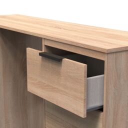 Ready Assembled 2 U Denver 6 Drawer Kneehole Desk (Ready Assembled) in Light Oak - thumbnail 5