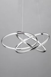 BHS Lighting Sola Pendant Ceiling Light in Metallic Silver - thumbnail 2