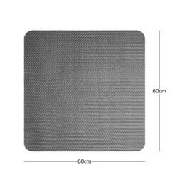 Nicoman Reversible Dual-Colour PVC Anti Slip Shower Mat Bath Mat - Square 60x60cm in Grey - Size: 60x60 cm - thumbnail 3
