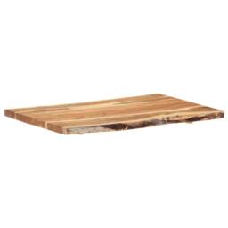 Berkfield Home Table Top Solid Acacia Wood 100x(50-60)x3.8 cm in Brown - thumbnail 6
