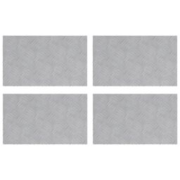 Berkfield Home Aluminium Checker Plates - Set of 4, Anti-Slip, 50x30 cm in Silver - Size: Medium - thumbnail 2