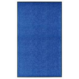 Berkfield Home Pliable Doormat Washable Blue 90x150 cm - thumbnail 2