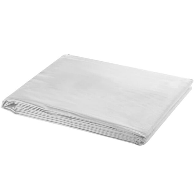 Berkfield Home Backdrop Cotton without Stand White 500x300 cm - image 1