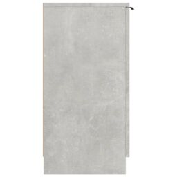 Berkfield Home Shoe Cabinet Concrete Grey 59x35x70 cm Engineered Wood - Size: 59 x 35 x 70 cm - thumbnail 4