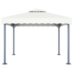 Berkfield Home Gazebo 300x300 cm Cream Aluminium - thumbnail 1