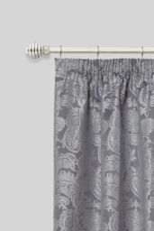 New Edge Blinds 16-19mm Geneva Extendable Durable Metal Curtain Pole Set in Silver - Size: 120 cm - 210 cm - thumbnail 2