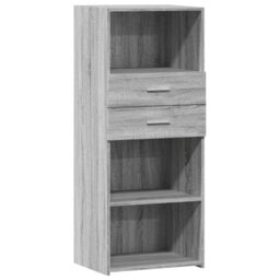 Berkfield Home Highboard Grey Sonoma 50x42.5x124 cm Engineered Wood - thumbnail 2