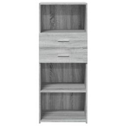 Berkfield Home Highboard Grey Sonoma 50x42.5x124 cm Engineered Wood - thumbnail 4