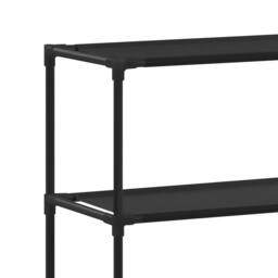 Berkfield Home Durable 3-Tier Storage Rack over Laundry Machine Black 69x28x169 cm - Size: 69 x 28 x 169 cm - thumbnail 6