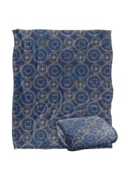 JQ Licensing Jl-Jp Compass Pattern 3 Silky Touch Super Soft Throw Blanket 152 X 127 cm in White - thumbnail 2