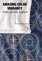 JQ Licensing Jl-Jp Compass Pattern 3 Silky Touch Super Soft Throw Blanket 152 X 127 cm in White - thumbnail 4
