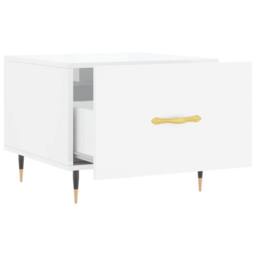 Berkfield Home Decorative Coffee Table High Gloss White 50x50x40 cm Engineered Wood - Size: 50 x 50 x 40 cm - thumbnail 6