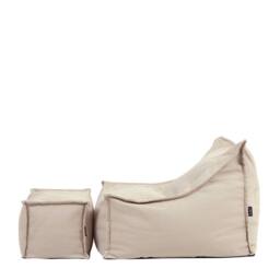 icon Alto Bean Bag Armchair & Footstool, Olefin in Stone - thumbnail 4