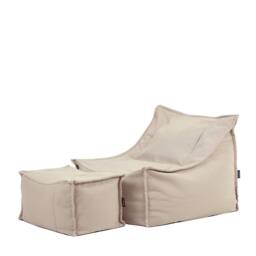 icon Alto Bean Bag Armchair & Footstool, Olefin in Stone - thumbnail 3