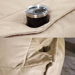 icon Alto Bean Bag Armchair & Footstool, Olefin in Stone - thumbnail 8