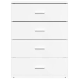 Berkfield Home Sideboards 2 pcs White 60x39x80 cm Engineered Wood - Size: 60 x 39 x 80 cm - thumbnail 5
